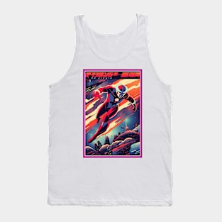 Retro Anime Comic Hero | Anime Origin | Vintage Anime Art Tank Top